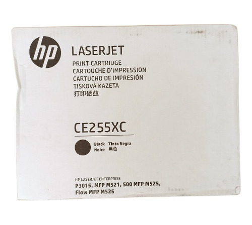 Cartucho De Toner Hp Ce255xc Negro Para P3015 Caja Dañada