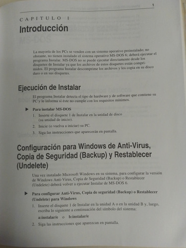 Microsoft Ms-dos 6.2 Manual Del Usuario Conciso (Usado)