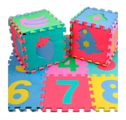 Imagen 1 de 3 de Alfombra Base Rompecabeza Infantil Goma Eva Antigolpes !