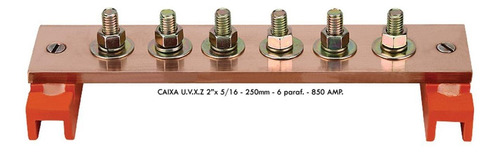 Barramento Caixa  L.m.t 1.1/4x3/16 5 Parafuso 160mm  2