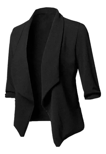 Saco de vestir negro mujer sale