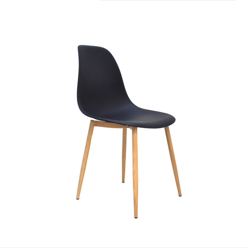 Silla Polipropileno De Diseño Lotti Bonno Negro Color de la estructura de la silla Marrón claro