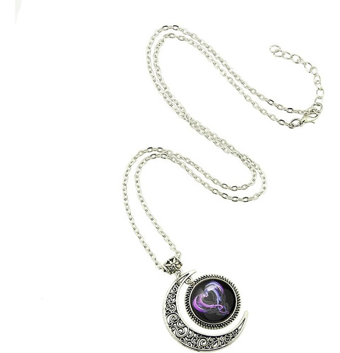 Hermosa Temporada, Colgante De Luna, Collar De Corazón De Dr