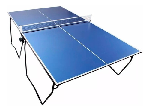 Imagen 1 de 3 de Mesa de ping pong Piramydes Global Profesional plegable fabricada en melamina color azul