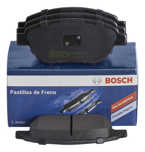 Jgo. Pastillas Freno Del Bosch Citroen C3 Airc 1.6 16v 2014