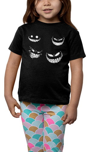 Playera Halloween Diablo Demonios Caras Día Muertos Niño