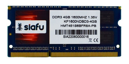 Memoria RAM color azul  4GB 1 SK hynix HMT451S6BFR8A-PB