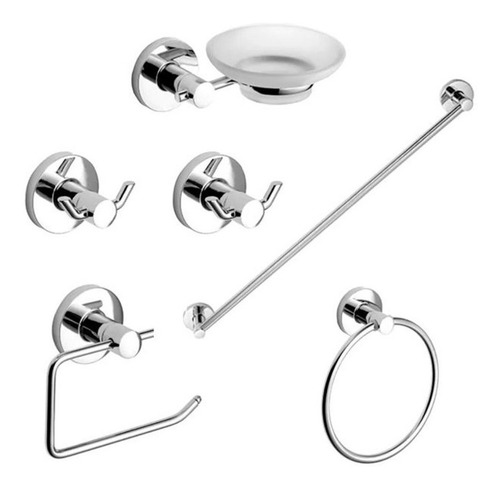 Imagen 4 de 7 de Combo Baño Grifería Ducha Con Transferencia + Kit Accesorios