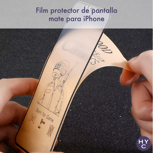 Imagen 2 de 10 de Film Ceramico Mate Compatible iPhone 13 Y 13 Pro