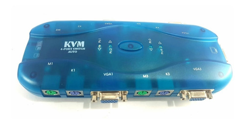 Chaveador Switch Kvm 2 Portas Vga Ps2 Kys-102 C/ Os Cabos