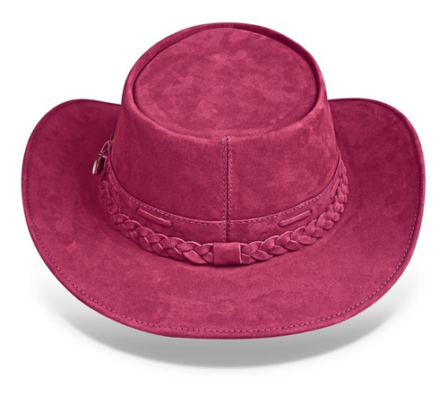 Imagem 4 de 6 de Chapeu Infantil Country Meninas Cowgirl Couro Feminino Luxo