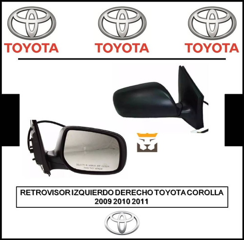 Retrovisor Izquierdo Derecho Corolla 2009 2010 2011