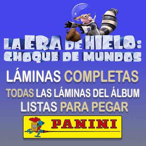 La Era De Hielo 5 Choque De Mundos - Panini - Laminas Com...