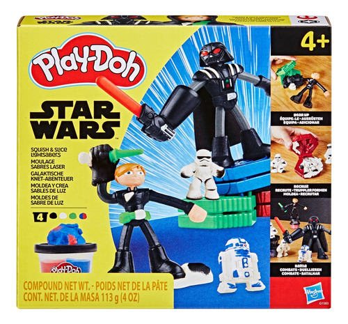 Set De Masa Moldeable Play-doh Moldea Y Crea Sables De Luz Multicolor