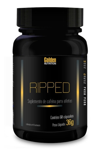 Suplemento em cápsula Golden Nutrition  Ripped cafeína Ripped sabor  60 cápsulas em pote de 100g 60 un