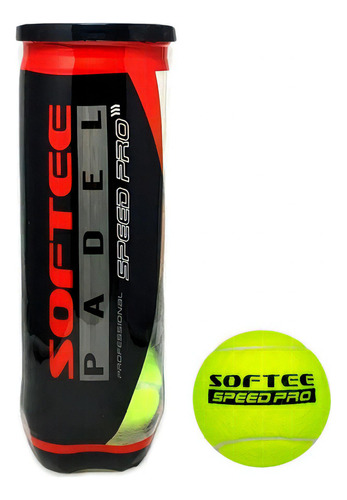 Tubo De Pelotas Padel Softee Speed Pro