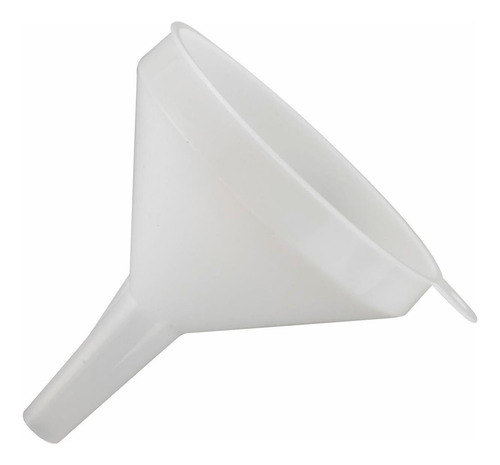 Embudo De Plástico De Winco, 4 Diámetro, Blanco, Medio