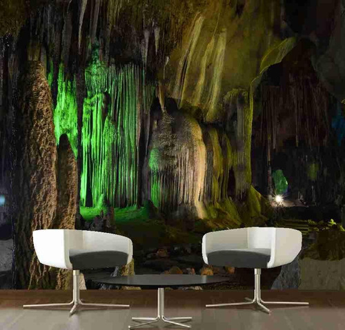 Papel De Parede Caverna Gruta Pedras Montanha Paisagem Gg748