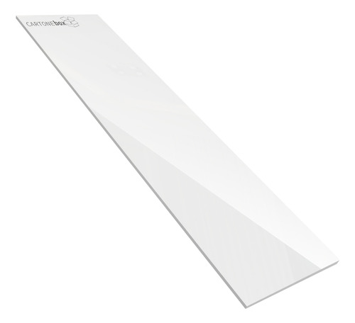 Placa Acrílico Branco Leitoso 47x10 Cm 10x47 C/ 2mm
