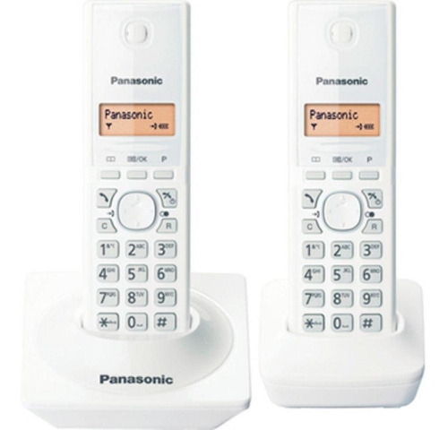 Telefone Panasonic KX-TG1712 sem fio - cor branco