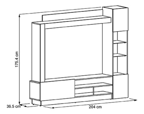 Mesa Para Tv Bayern, Café Claro,para Tv De Hasta 65 Color Marrón claro