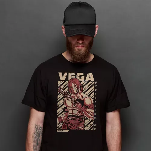 Camiseta Vega Street Fighter Gamer Geek Nerd Blusa Camisa