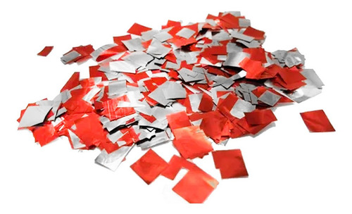 Imagem 3 de 8 de 4 Kg Papel Picado Chuva De Prata Vermelho Máquina Sky Paper