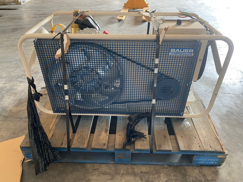 Compresor Aire Respirable Bauer Mariner 2 Buceo Scuba Scba Plateado 5000 Psi Monofásica