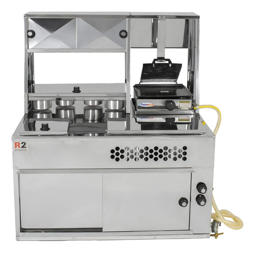 Carrinho de comida R2 R0088 Kit completo para cachorro-quente