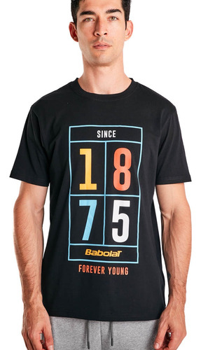 Remera Hombre Tenis Padel Babolat Court Negro