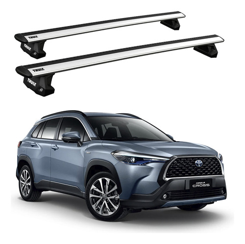 Rack Thule Wingbar Evo Corolla Cross Trilho Embutido 21-