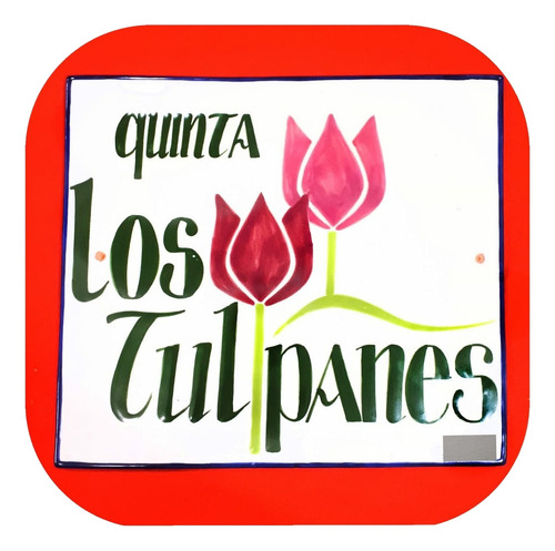 Placa Rectangular Personalizada De Talavera Poblana Plc