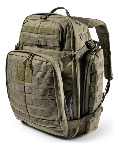 Mochila Tactica Militar 5.11 Rush72 Multi Camo 55 Litros Bac Color Verde Oscuro Diseño De La Tela Nylon