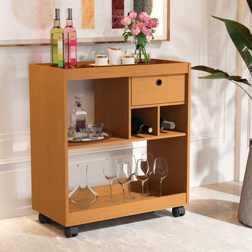 Aparador Bar 4000 Design Moderno Rodizio Nature Jbbechara