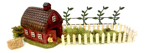 Pabu Guli Diy Kit Jardin Miniatura Juego Granja Barniz Valla