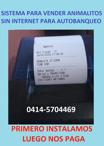 Programa Para Vender Animalitos Sin Internet Autobanqueo!