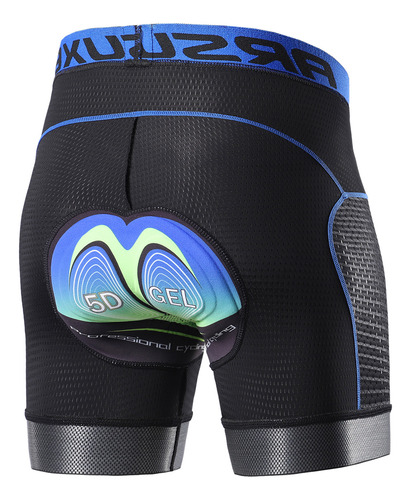 Pantalones Cortos De Ciclismo Acolchados Para Mtb 5d, Gel Ar