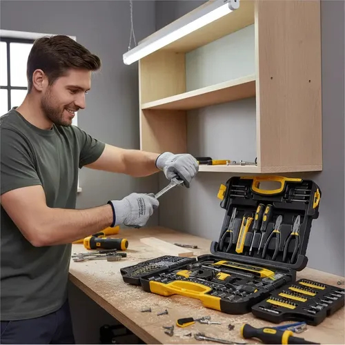 Kit Jogo de Ferramentas com Maleta 300 Peças Aço Cr-V Profissional
