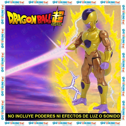 Imagen 6 de 10 de Muñeco Golden Freezer 26cm Dragon Ball Super Dbs Limit Serie