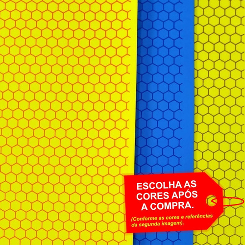 Imagem 1 de 4 de Folha De Eva Estampado Favo De Mel 40x60cm - 5 Unidades