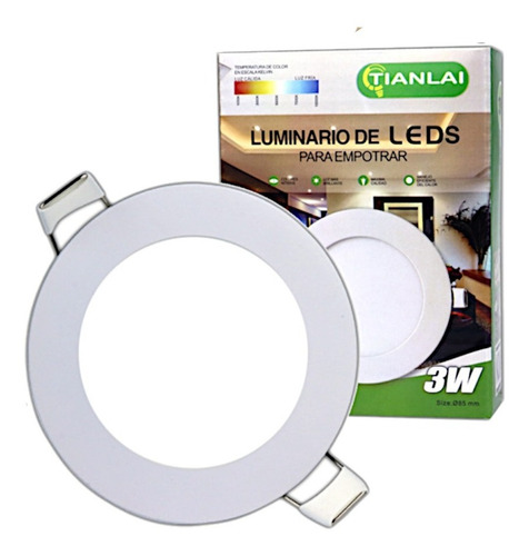 Lampara Luminario Luz Led Ajustable Consumo 3w Color Blanco