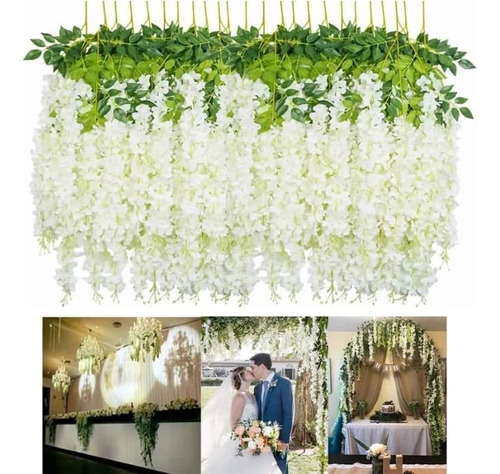 Flores Artificiales Colga Guirnalda Eventos Bodas Pack De 6 