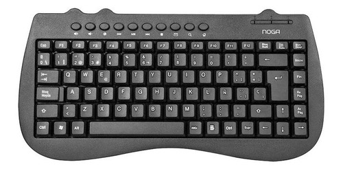 Mini Teclado Ergonómico Multimedia Noga Usb Español 78033