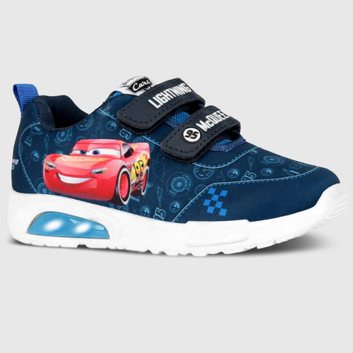 Zapatillas Footy Cars Con Luz Luces Nene Abrojo Disney Pop