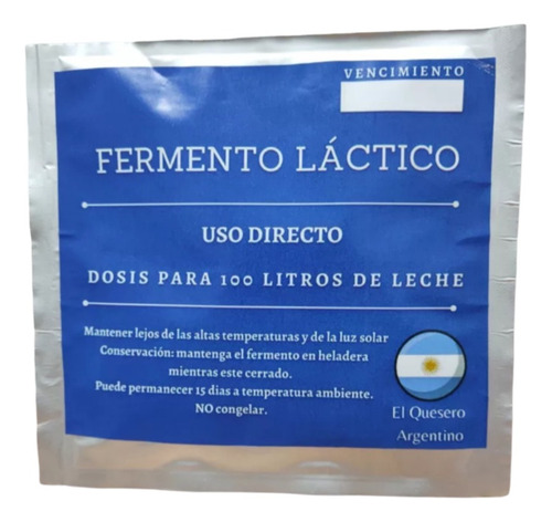 Fermento Para Quesos Semiduros + Calcio