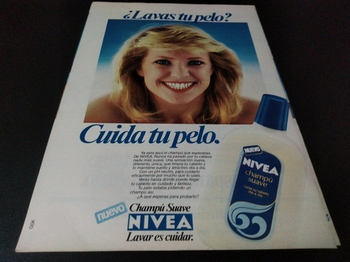 (pe108) Publicidad Clipping Shampoo Nivea * 1984 (Usado)