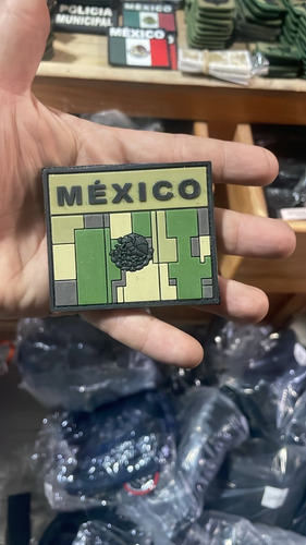 Parches De Caucho Bandera De Mexico Verde Pixel