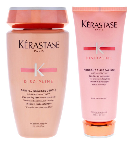 Kit Kerastase Discipline, 2 Unidades, Champú De 250 Ml Y Aco