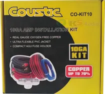 Comprar Cable KIT DE INSTALACION PARA AMPLIFICADOR de 1 Cable macho a 1 Cable macho Coustic CO-KIT10 negro\u002Frojo\u002Fazul de 5.1m - Pack de 5 unidades