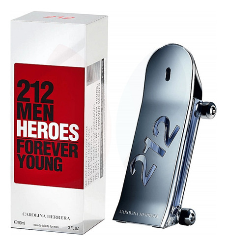 212 Heroes Forever Young Masculino Eau De Toilette 90ml 